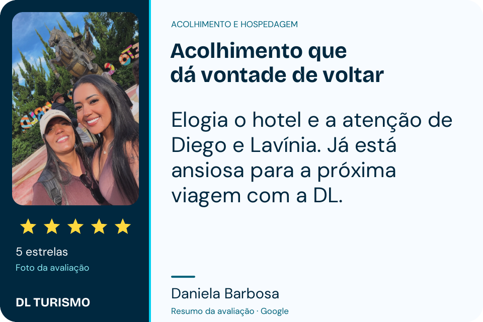 Avaliação de Daniela Barbosa no Google: acolhimento que dá vontade de voltar